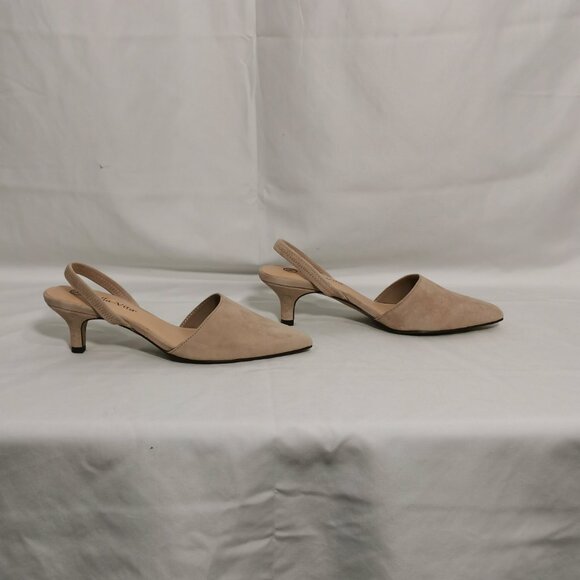 Nude Bella Vita Suede Slingbacks Size 6WW NWOT #36 - Picture 4 of 8